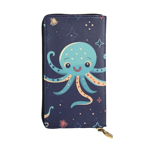 Long sac à main de voyage pieuvre pour ranger vos cartes et téléphone