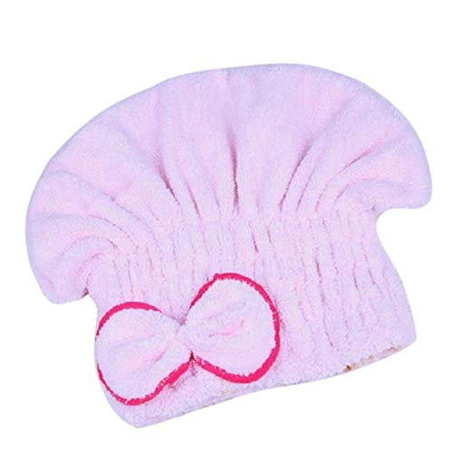 anyuq66qq Bonnet Cheveux Secs Séchage Des Cheveux Bonnet Microfibre Ultra Absorbant Serviette Enveloppement À Sec Tour À Nœud Papillon Tour Hygiène Féminine Femmes Fille Se Baigner Cover