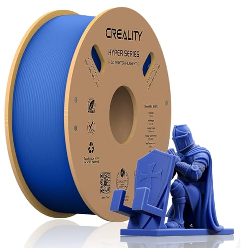 Creality Hyper PLA Filament Blau, 1,75 mm 1 kg 3D-Drucker Filament für schnelles Drucken, verhedderungsfrei, starke Haftung & hervorragende Überhangleistung, Maßgenauigkeit ±0,03 mm Creality Hyper PLA Filament Blau, 1,75 mm 1 kg 3D-Drucker Filament für schnelles Drucken, verhedderungsfrei, starke Haftung & hervorragende Überhangleistung, Maßgenauigkeit ±0,03 mm