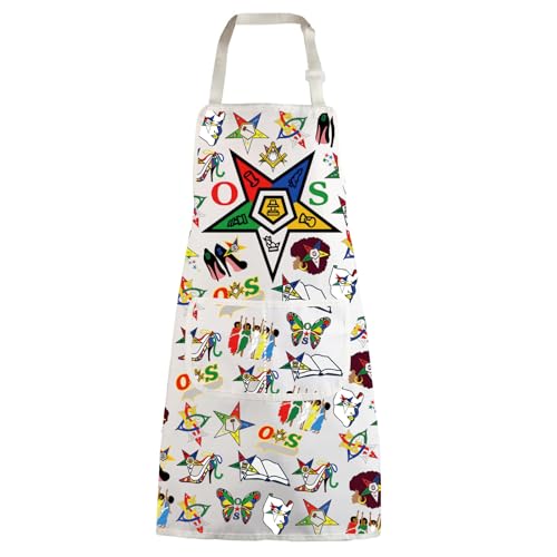 WZMPA Sisterhood Cooking Apron Sorority Sister Gift Sisterhood Adjustable Apron Greek Sorority Merch (Star White Ap)