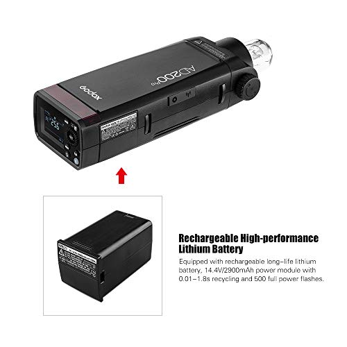 Ficha técnica Godox AD200Pro Pocket Flash Portable Wireless TTL Flash con Cabeza de GN52 GN60 1 8000s HSS 200W con Xpro-C E-TTL II Transmisor de Disparo de Flash Compatible con Cámaras - Fernando Cortés