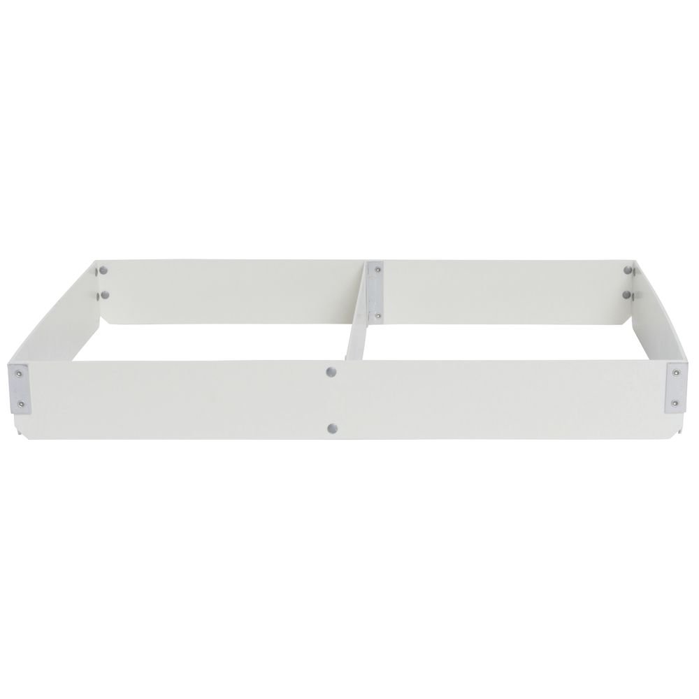 Bun Pan Extender Fiberglass Full Size 2-Section Divided Lengthwise - 3"H by MOLDED FIBERGLASS TRAY CO – 3.0 inches, Fiberglass, White, Model 1764011537