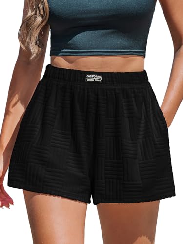 Image of CUPSHE Women's Casual Shorts Cotton High Rise Beach Cover Ups Summer Shorts with Pockets
