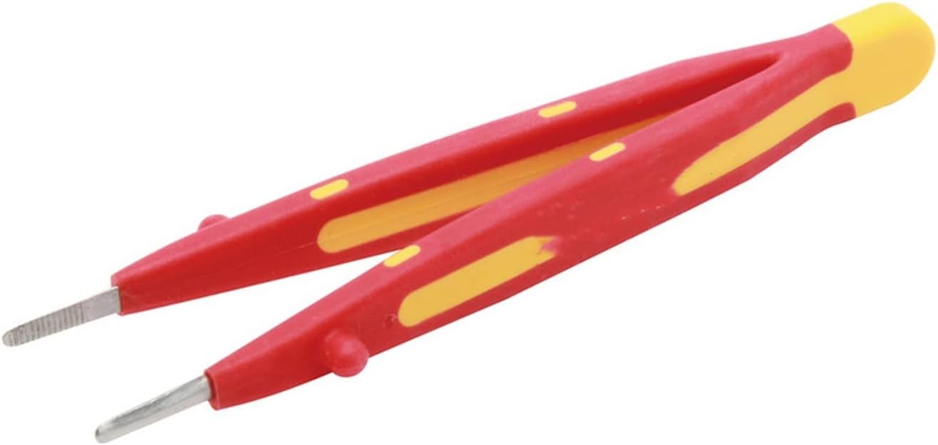 Fit for High Insulated Tweezers Series Fine Transverse Serrated Clamping Magnetic Non-Slip Insulated Handle (Tweezer Tip Type : TZ-302B)