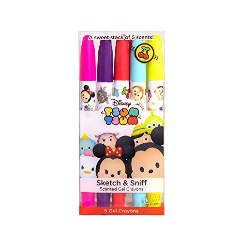Disney Tsum Tsum Gel Crayons - 5-Pack of Scented Gel Core Crayons by Scentco