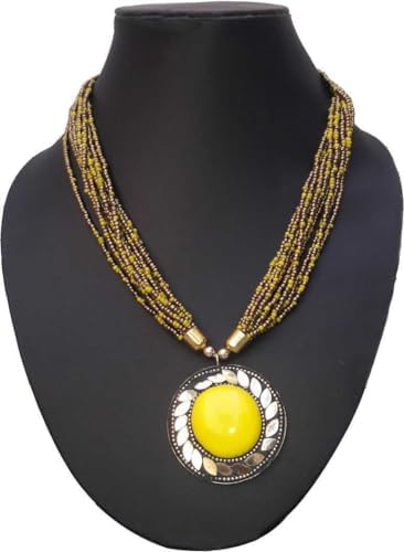 Brass Multicolor Na Necklace Set - Pack Of 4 For Women || 4-Orn1_2441 image 4