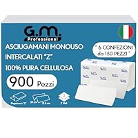 Asciugamani Monouso In Cellulosa Pura 21x21 Cm - Confezione Da 210 Pezzi Per Casa E Professionale - Foto 4