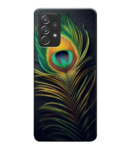 Image of Peacock Feather Mor Pankh Printed Hard Back Case Cover Compatible for Samsung Galaxy F62 / Samsung Galaxy M62 (Multicolor) - D1671