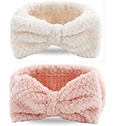 ACO-UINT 2 Pack Spa Headbands, Soft Headbands for Washing Face Make Up Headbands, Microfiber Hair...