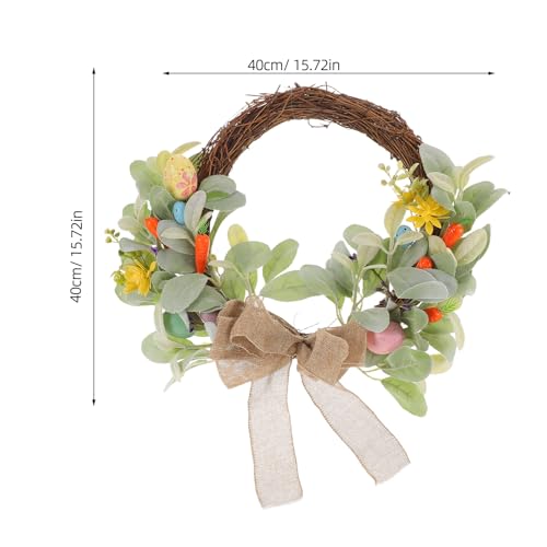 Couronne de Pâques robuste à suspendre pour une décoration extérieure durable - 3