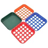 Didiseaon Lot de 4 Plateaux de Tri de Pièces en Plastique Coloré Trieur de Pièces Multi-Usages pour Centimes Cinq Dix et Vingt-Cinq Cents Organisateur de Monnaie Réutilisable pour Usage