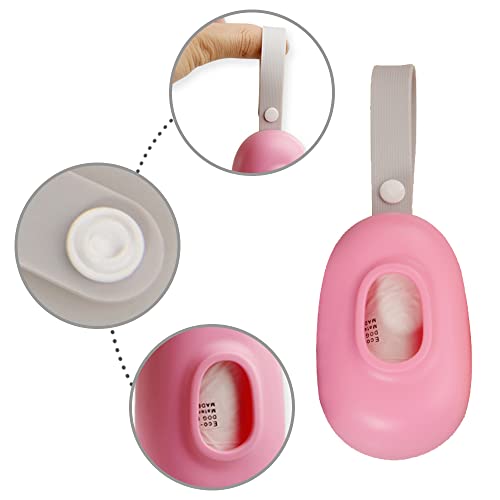 Dog Poop Bags Holder Reusable Pet Waste Bags Dispenser Pet Dog Waste Bag Dispenser with 1 Roll Pet Waste Bags for Pet Dog Doggy Puppy - Image 4
