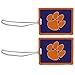 Siskiyou NCAA Clemson Tigers Vinyl Luggage Tag, 2pk, Orange, One Size