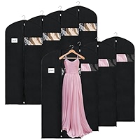Garment Bags Garment Covers For Hanging Clothes, 10" Gusseted Clear Suit Bags For Clothes Storage Garment Bag For Closet Storage 32 4 Pack