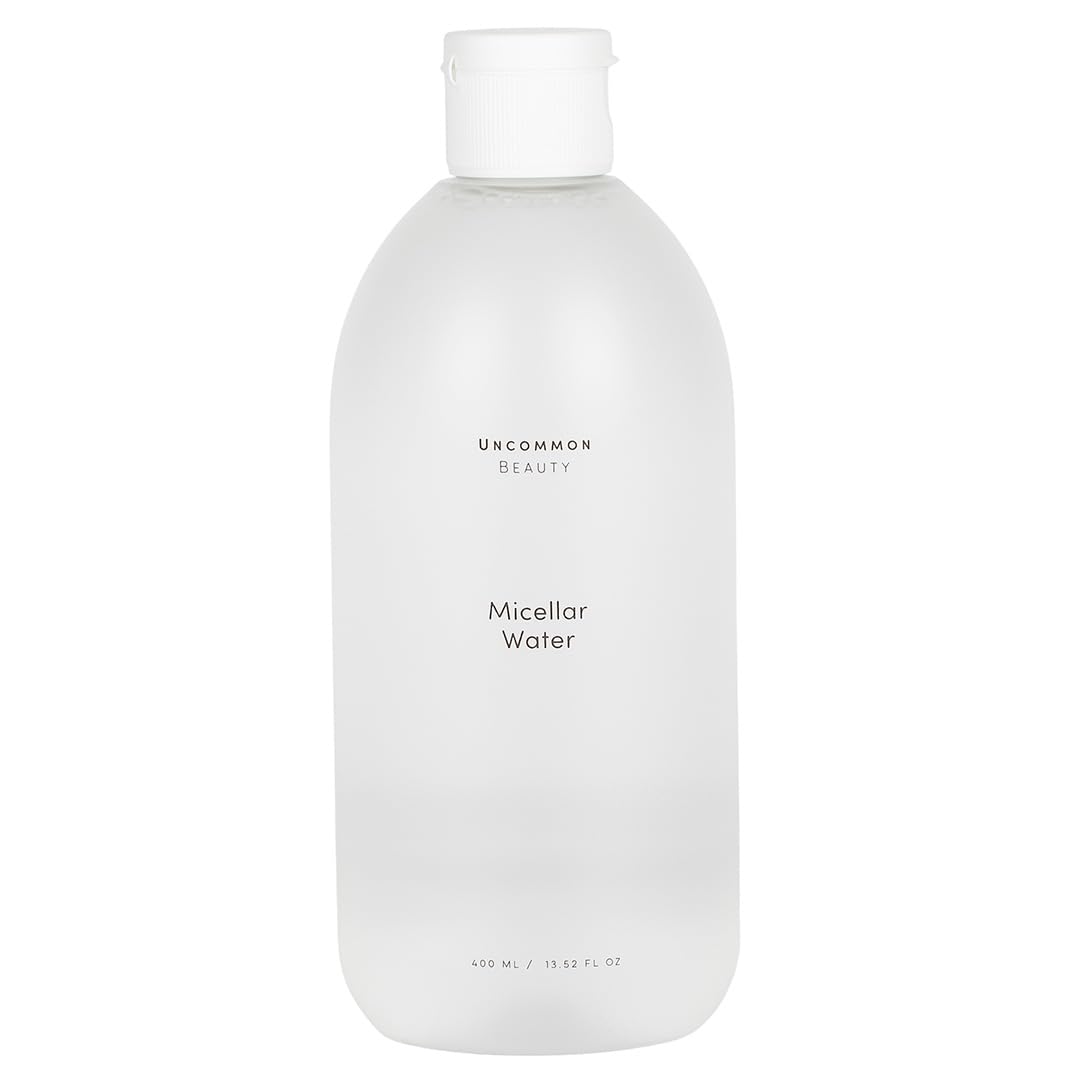 Uncommon Beauty Micellar Water – Two-in-One Gentle Cleanser and Makeup Remover – Removes Dirt and Oil for a Fresh, Clean Complexion – Vegan, Cruelty Free, Synthetic Fragrance Free, 13.52 FL OZ