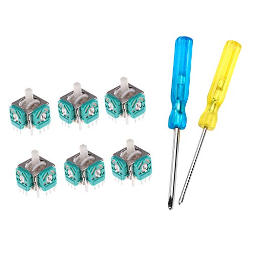 Preisvergleich Produktbild 6Pcs Analog Stick Joystick Mit "Y" "+" Schraubendreher Für Nintendo