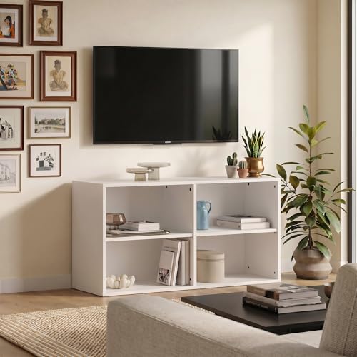 Image of Wakefit Purion Engineering Wood TV Unit - Frosty White