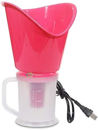 Vaporizer Steamer Helpful to Relief in Cough & Cold, Compact Durable Facial Steamer for Natural Glowing Skin, Nozzle Inhaler & Nose vaporizer with Elegant sleek looks for Kids & Adults (Pink)