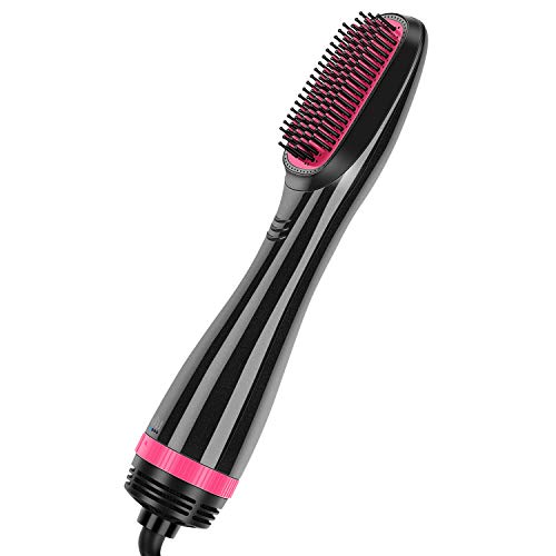Prizm One-Step Hair Dryer and Styler, Blow Dryer Brush, 2-in-1 Ionic Hot Air Brush, Multifunctional Straightening & Blowing Hair Brush Comb, Reduce Frizz and Static for All Hair Types