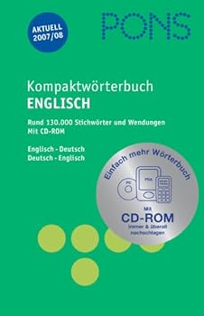 Hardcover PONS Kompaktwörterbuch Englisch. Englisch - Deutsch / Deutsch - Englisch. Ausgabe 2007/2008. Mit CD-ROM Book