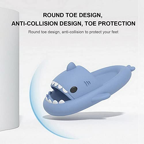 Zureto Shark Slides for Women Men, Cloud Slippers Summer Open Toe Sandals Anti-Slip Beach Pool Shower Shoes3