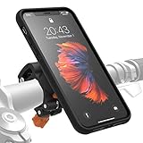 MORPHEUS LABS M4s Handyhalterung Fahrrad iPhone X/Xs Fahrradhalterung Halterung & iPhone X/Xs /10 Hülle magnetisch fürs Rad, DropTest, mit Quick Lock, Bike-Kit passend für meisten Lenker schwarz