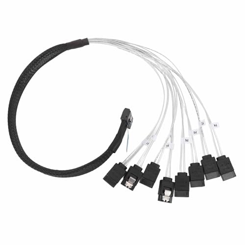 Cable MCIO 8i a 8xSATA3.0 de 50 cm para transferencia rápida de datos 5