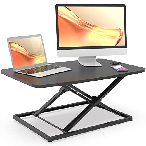 JOY worker Standing Desk Converter, 31 Inch Compact Height Adjustable