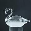 Weather Glass, Storm Glass Weather Forecaster, Swan Shape Bottle Liquid Barometer Weather Forecaster Weather Station for Office Desktop Home Decorative Christmas Birthday Valentines Day Gift