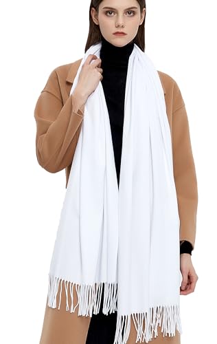 Gragengs Pashmina Shawls and Wraps Scarfs for Women Wedding Party Winter Warm Long Solid Color - Main Image