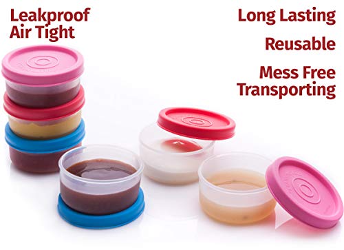 Image of SIGNORA WARE Nano BPA Free Plastic Containers Set (40ml x 6 | Set of 6 | Multicolor)