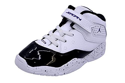 Nike Jordan BLoyal TD White/Court Purple-Black Ankle-High Leather Sneaker - 10M