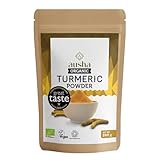 Ausha Organic Turmeric Powder 1kg - UK Certified Organic by Soil Association -1* Great Taste Award 2023 - Use in Cooking, Turmeric Shot - Curcumin - Ground Turmeric Root Powder