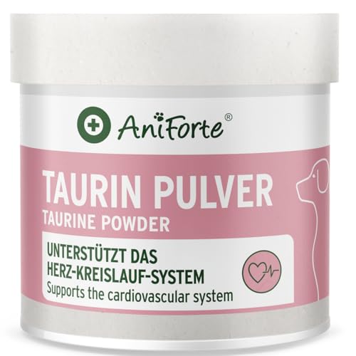 AniForte - AniForte Taurin für Hunde 100g - 100% rein, Aminosäuren unterstützen Abwehrkräfte & Zellstoffwechsel, zur Erhaltung von Herzfunktion & Herzkreislaufsystem