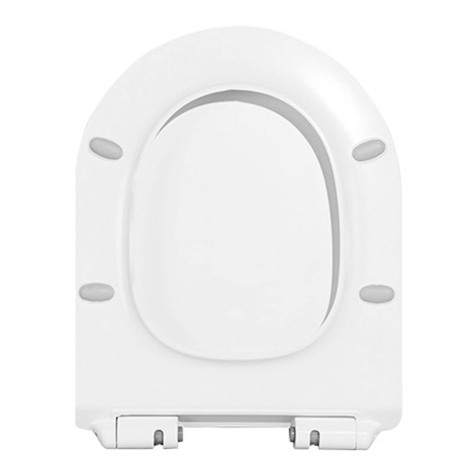 Dxpsxjl White Slow Close Elongated Plastic Toilet Seat, Quiet, Never Come Loose Easy Quick Installation, Fits Household, Hotel, Apartment Office Bathrooms, Never, Elongated, Close, Slow, Quiet, Seat