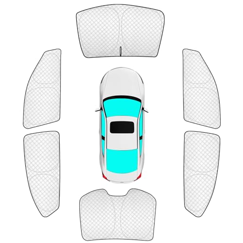 Image of KMF 6pcs Thicken Sun Shades for Honda Accord 2013-2017 Accessories, Car Window Covers Sunshade for Windshield Side Rear, UV Block and Protecting Privacy Blackout for Car Camping Outdoor