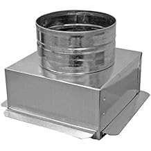 6 x 6 Ceiling Box, w/ 6 Round Collar - Connects Register Vent and Diffuser HVAC