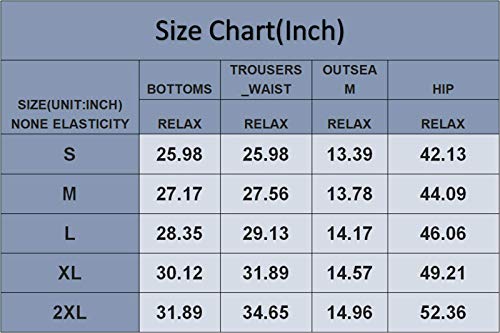 Acelitt Women Ladies Casual Summer Elastic Waist Beach Linen Sweat Shorts with Pockets Black XL - Image 7