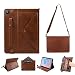 Produktbild Yimiky Tab S6 Lite Book Hülle,Brieftasche Datei Folio Tasche PU Leder Hangbag Crossbody Magnetischer Ständer Hülle Tablet Slim Fit Cover Funktion für Samsung Galaxy Tab S6 lite 10.4 P610/P615 (Braun)