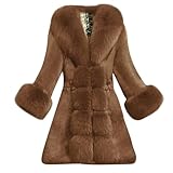 Ce manteau en fausse fourrure est facile à entretenir et à entretenir et peut être lavé en machine, ce qui permet un nettoyage et une beauté durable.