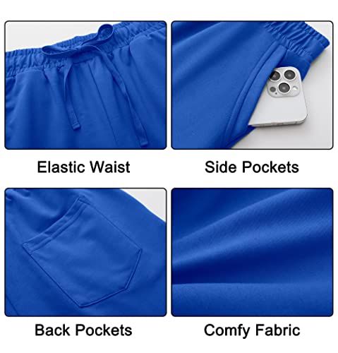 Image of Tandisk Women's 5 inch Casual Jersey Cotton Shorts Lounge Yoga Pajama Walking Shorts with Pockets Activewear