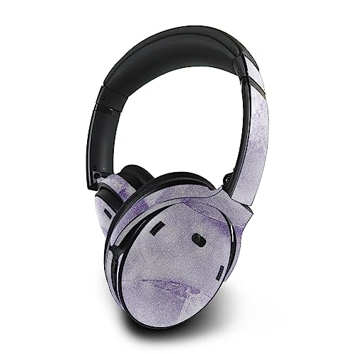 Image of MightySkins Glossy Glitter Skin Compatible with Bose QuietComfort 45 Headphones Round Amethyst | Protective, Durable High-Gloss Glitter Finish | Easy to Apply | Made in The USA