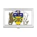 mon Islands National Emblem Business Card Holder Case Pocket Box Wallet