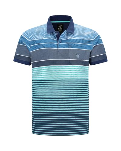 hajo Pikee-Poloshirt Bedruckt in Stay Fresh-Qualität admiralsblau 52
