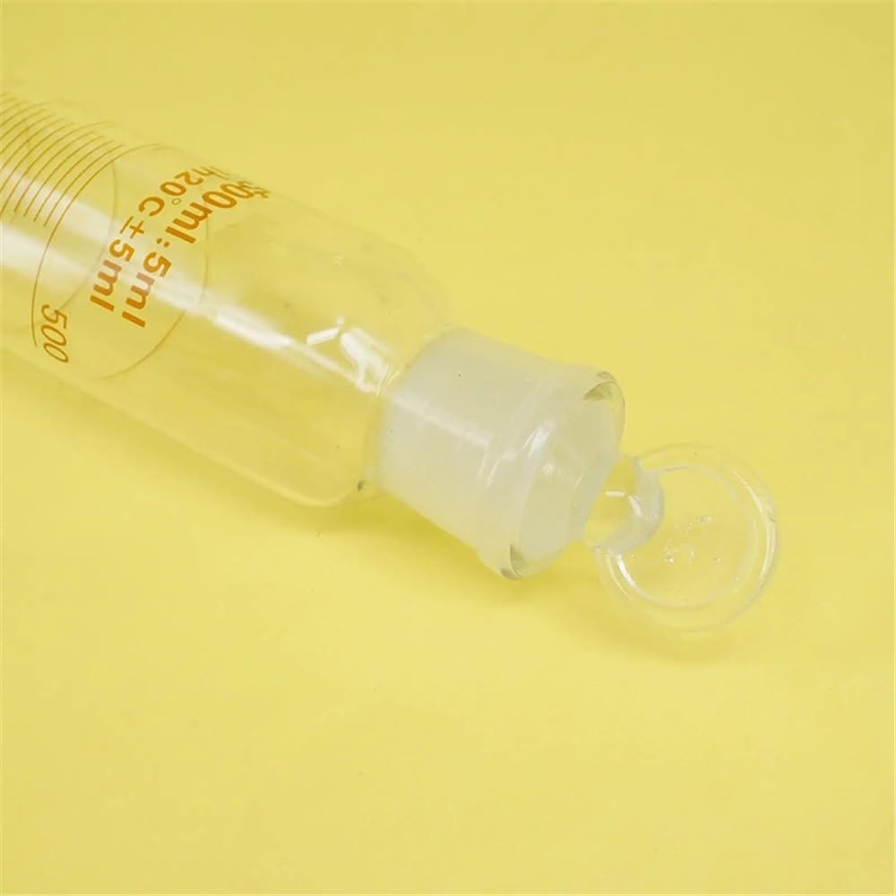 Labor Messgerät. 500 ml Borosilikatglas Messzylinder mit Glasstopfen 5 ml 380 mm