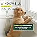 CLAWGUARD Plexiglass Window Sill Protector – Thick Crystal Clear Window Sill Cover & Extender – Window Ledge Protector for Dogs & Cats (29.5in. x 5.25in.)