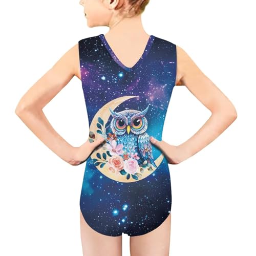 Image of Girls Fashion Print One Piece Swimsuit Bathing Suit Gymnastic Leotard for Kids, 5-14 Years