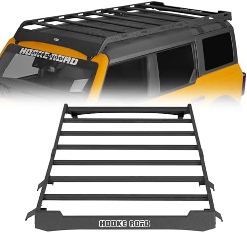 Hooke Road Bronco Full-Length Roof Rack Aluminum Cross Bars Cargo...
