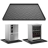 EWX Mini Fridge Silicone Mat 19.7'x19.7'x0.4' - Non-Slip, Spill-Proof, Drip Prevention | Ideal for Refrigerators, Washing Machines, Dryers, Wine Coolers, and Dishwashers