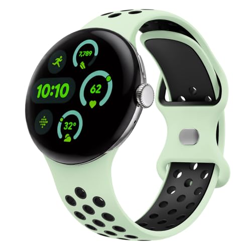 HAYONLIY Google Pixel Watch 4 41mm/Pixel Watch 3 41mm/Pixel Watch 2/Pixel Watch 1�p�o���h �\�t�g�V���R�� �ʋC�� �X�|�[�c�X�g���b�v ���X�g�o���h �j�����p